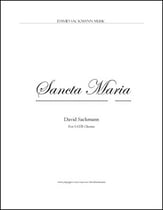 Sancta Maria SATB choral sheet music cover